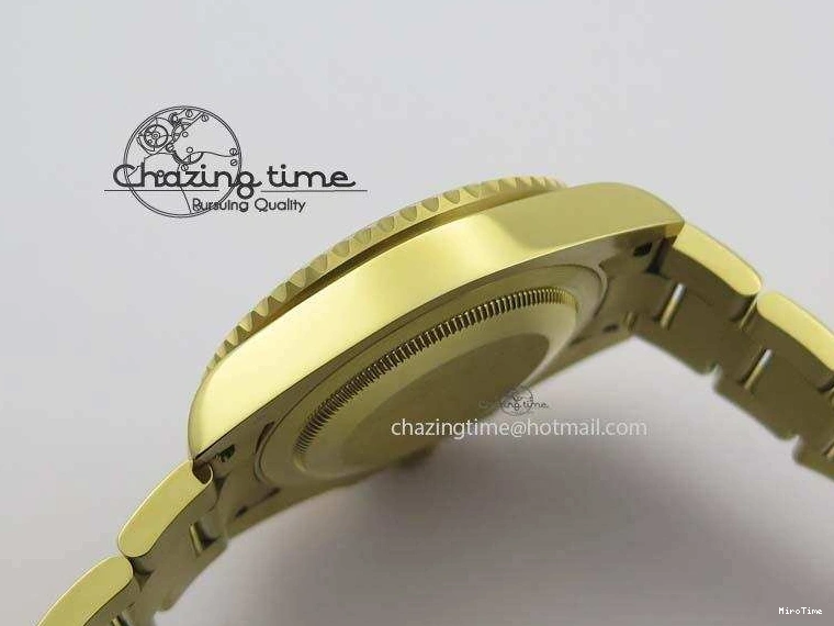 MiroTime 0216 SportInspired GMT-Master II 116718LN YG Bp-Maker Green Dial Ceramic Bezel On YG Bracelet A 3777